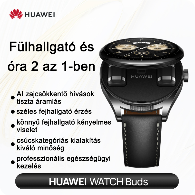 [Fekete színű] Huawei Watch Buds-Fülhallgatók és órák 2 az 1-ben